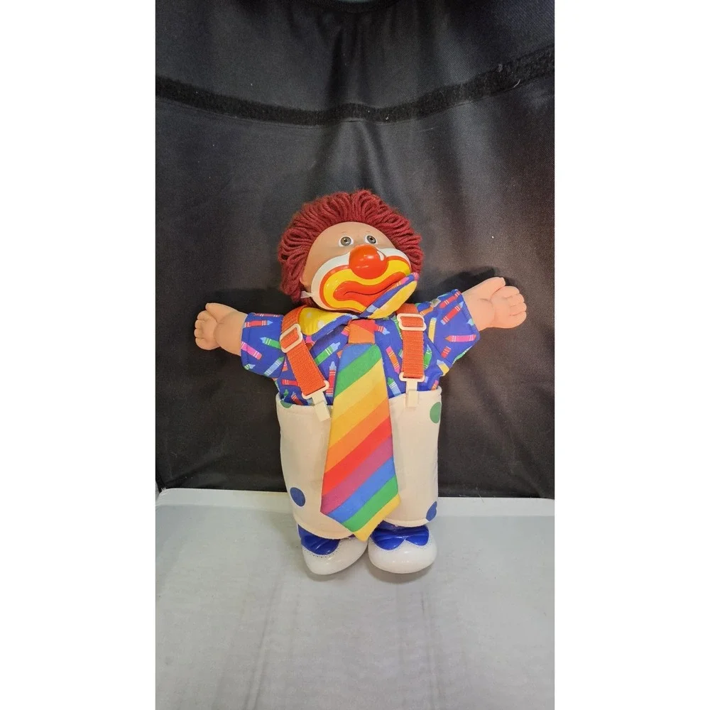 Vintage 1984 Cabbage Patch Kids Clown Doll Red Hair Green Eyes